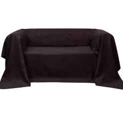 Bankhoes microsuede bruin 140 x 210 cm