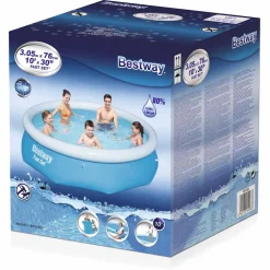 Bestway Fast Set Zwembad opblaasbaar rond 305x76 cm 57266