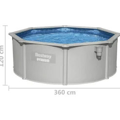 Bestway Framezwembad Hydrium bovengronds rond 360x120 cm