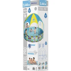 Bestway Kinderzwembad Steel Pro UV Careful bovengronds 244x51 cm