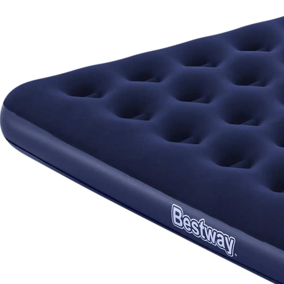 Best Way Luchtbed Blauw 203 x 152 x 22 cm PVC