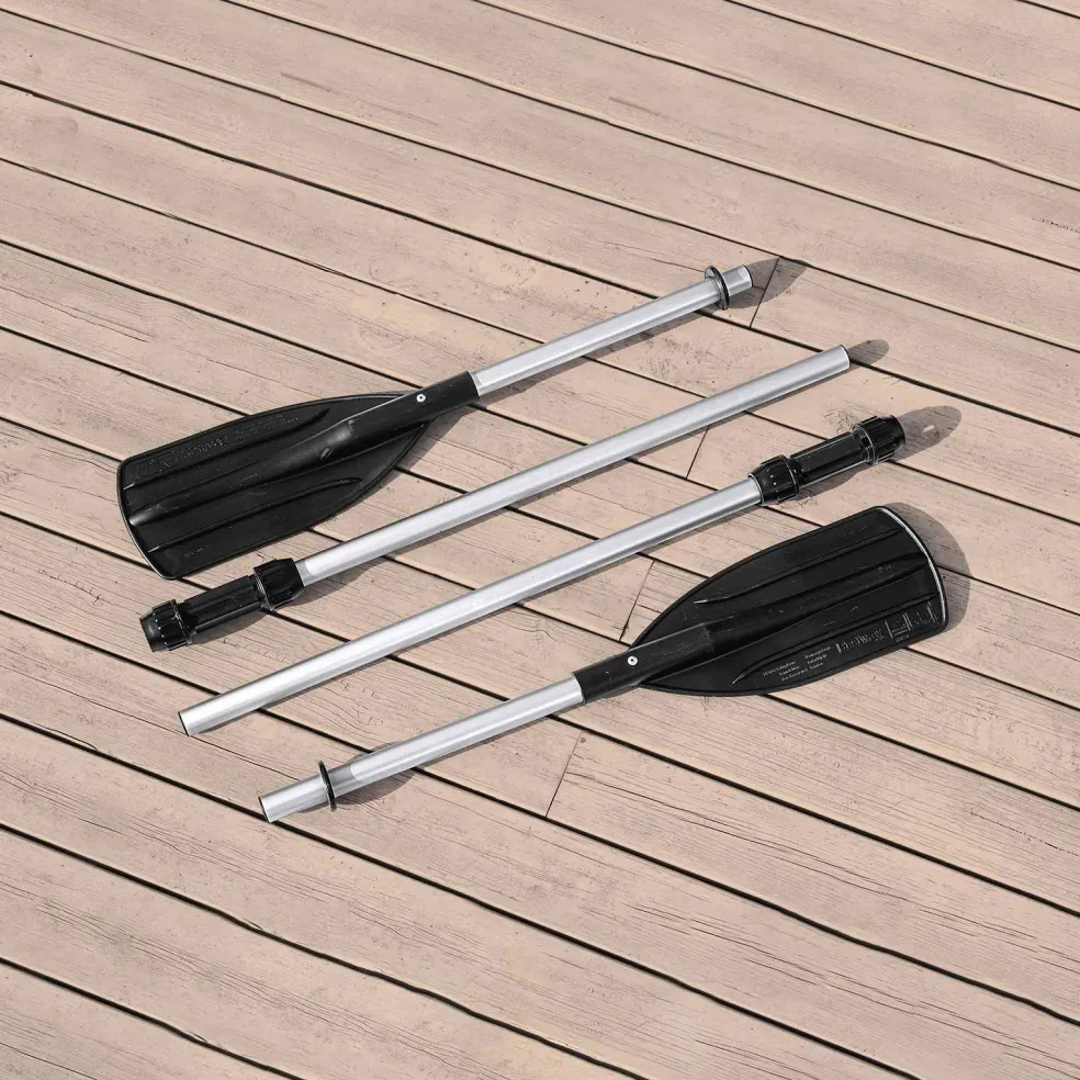 Bestway Opblaasbare boot Grijs en Wit 3,64 x 1,66 m PVC