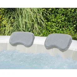 Bestway Spa badkussen 2 st Staal en PVC Grijs