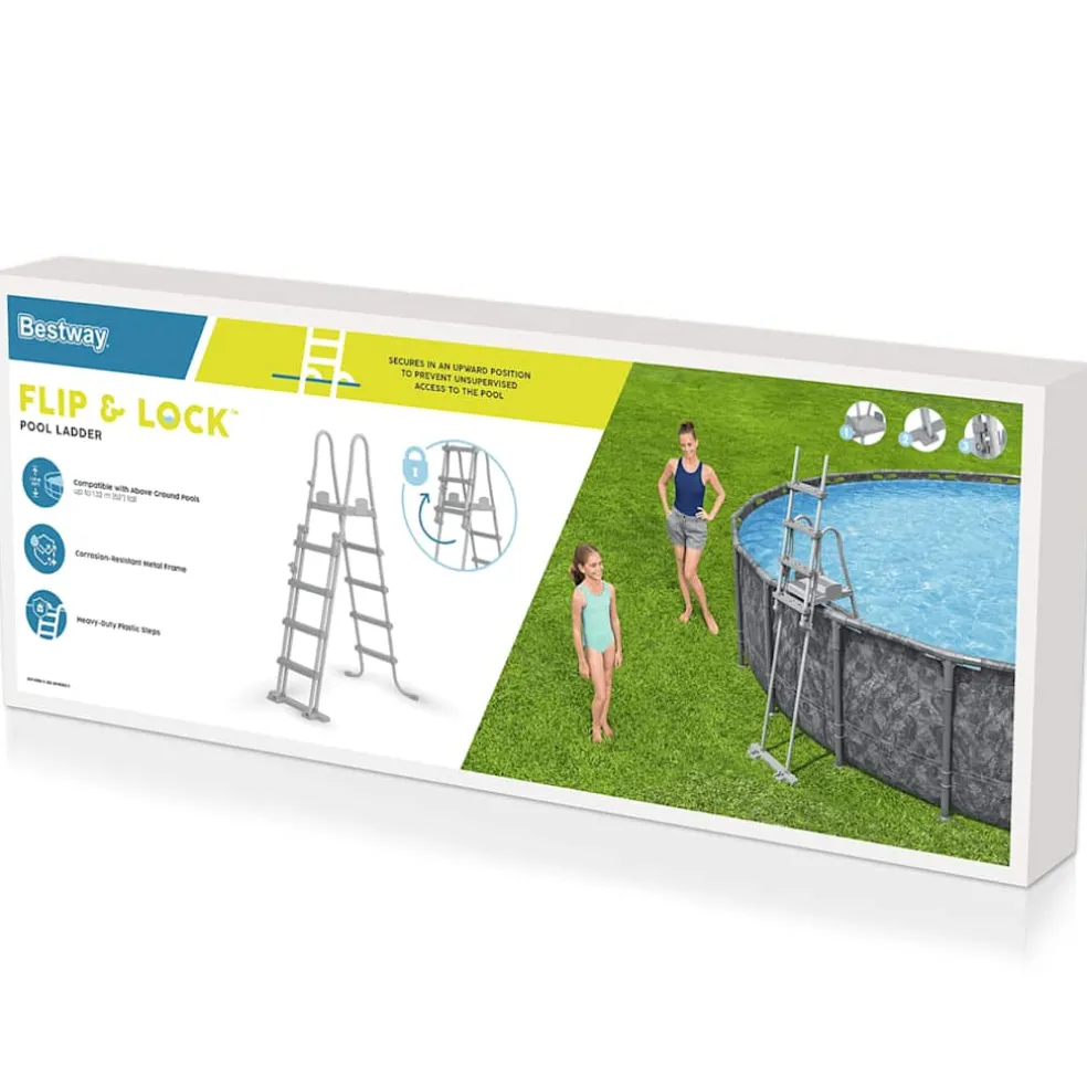 Bestway Zwembadladder Flowclear met 4 treden 132 cm