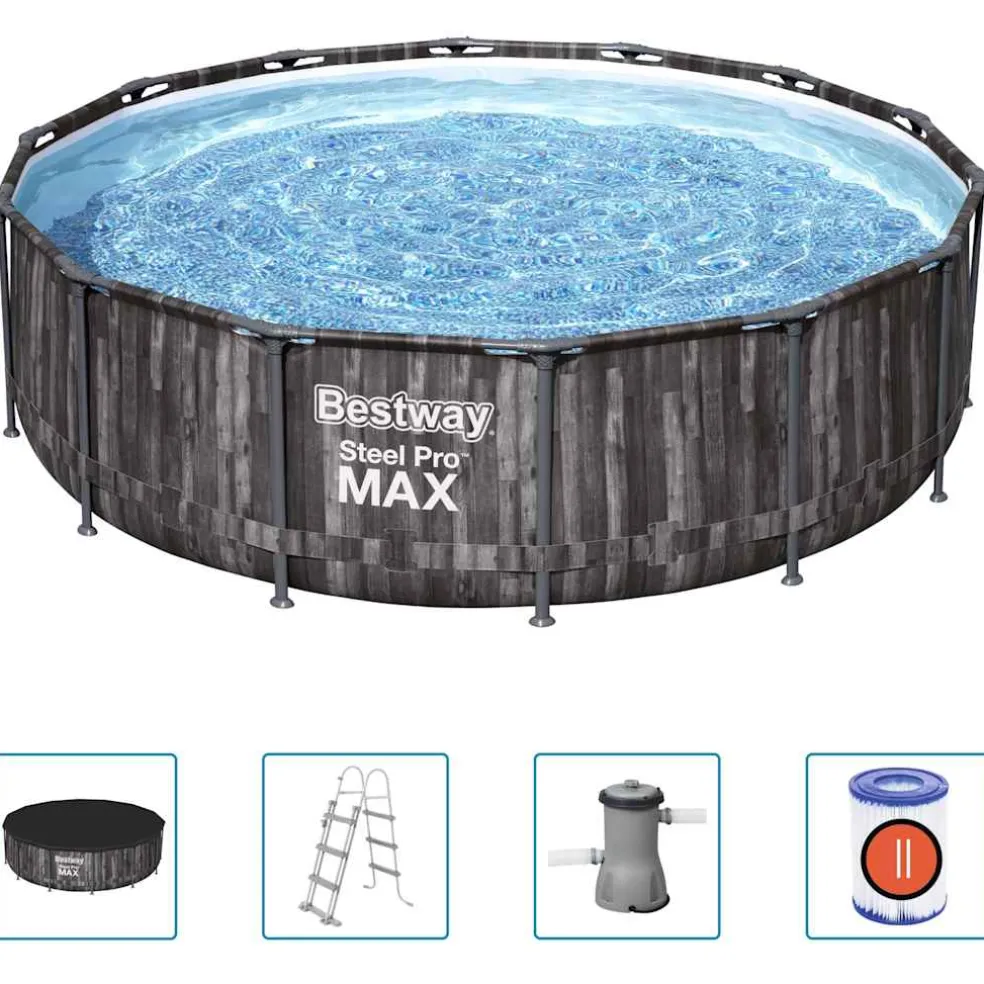 Bestway Zwembadset Steel Pro MAX rond 427x107 cm
