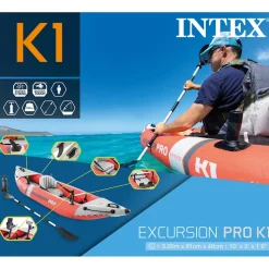 Intex Kajak Excursion Pro K1 opblaasbaar 305x91x46 cm