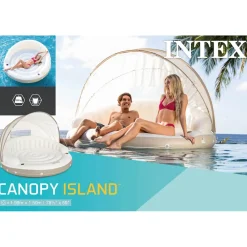 Intex Loungebed met luifel drijvend eiland 199x150 cm 58292 EU