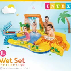 Intex Opblaaszwembad Dinosaur Play Center 249x191x109 cm 57444NP