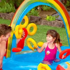 Intex Opblaaszwembad Rainbow Ring Play Center 297x193x135 cm 57453NP