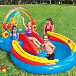 Intex Opblaaszwembad Rainbow Ring Play Center 297x193x135 cm 57453NP