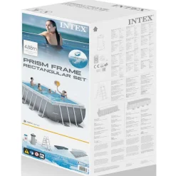 Intex Prism Frame Zwembadset rechthoekig 488x244x107 cm 26792GN