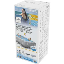 Intex Prism Frame Zwembadset rechthoekig 488x244x107 cm 26792GN