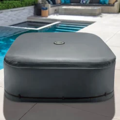 INTEX Spa Deksel INTEX Donkergrijs 196 x 196 x 72 cm PVC en PU
