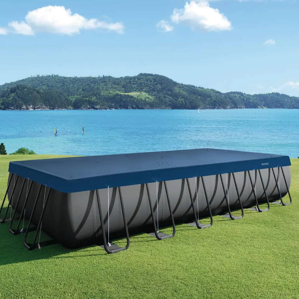 INTEX Zwembadcover 732 x 366 cm Rechthoekig PVC en PET