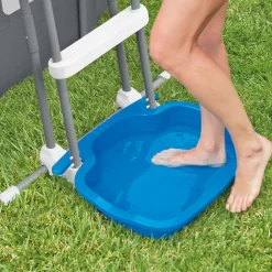 Intex Zwembadvoetenbad 11,5 L 56x46x9 cm blauw