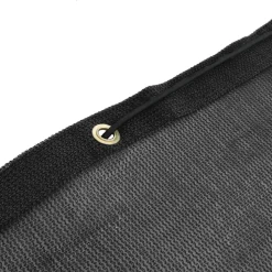 vidaXL Aanhangwagennet 1,5x2,2 m HDPE zwart