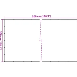 vidaXL Aanhangwagennet 3x5 m HDPE groen