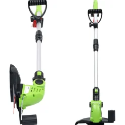 vidaXL Accugrastrimmer met accu 20 V 1500 mAh Li-ion