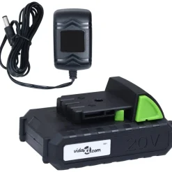 vidaXL Accugrastrimmer met accu 20 V 1500 mAh Li-ion