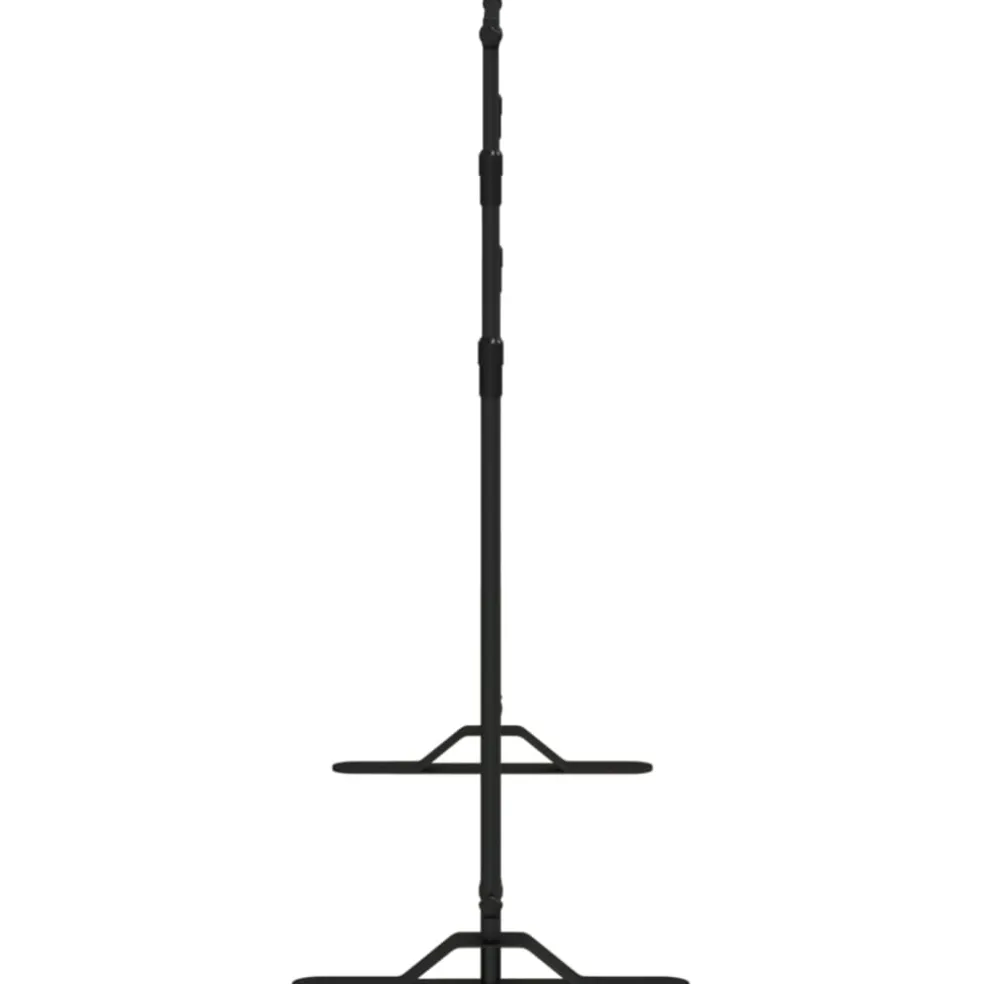 vidaXL Achtergrondstandaard 254x243 cm staal zwart