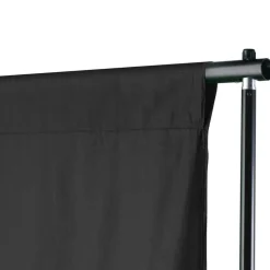 vidaXL Achtergrondsysteem 600x300 cm zwart