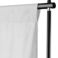vidaXL Achtergrond zonder standaard 500x300 cm katoen wit