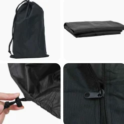 vidaXL Afdekhoes voor haardhoutrek 61 x 122 x 106 cm 210D Oxford Stof