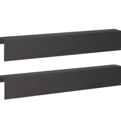 vidaXL Afdekprofiel voor tuinafboording 2 st 100 x 10 x 15 cm Staal