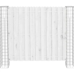vidaXL Afrasteringspaal 2 st 20 x 20 x 190 cm Metaal Zilver