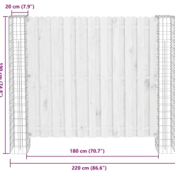 vidaXL Afrasteringspaal 2 st 20 x 20 x 190 cm Metaal Zilver