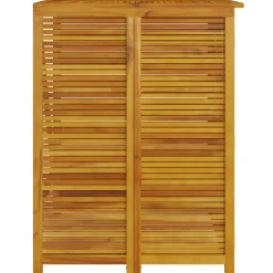 vidaXL Afvalbakberging enkel 70x89x117 cm massief acaciahout