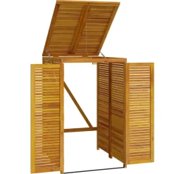 vidaXL Afvalbakberging enkel 70x89x117 cm massief acaciahout