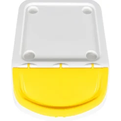 vidaXL Afvalbakken met deksels stapelbaar 3 st PP 120 L wit