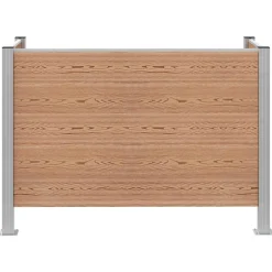 vidaXL Afvalbak Schutting Bruin 161 x 85 x 115 cm Aluminium en WPC