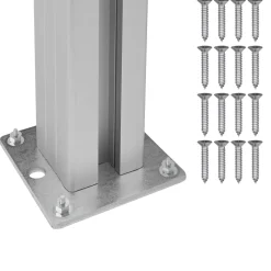 vidaXL Afvalbak Schutting Grijs 161 x 85 x 115 cm Aluminium en WPC