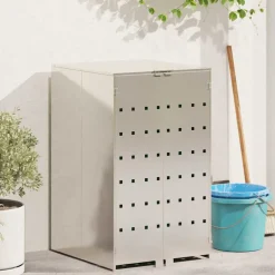 vidaXL Afvalcontaineropslag met gasliftdeksel voor 240L container