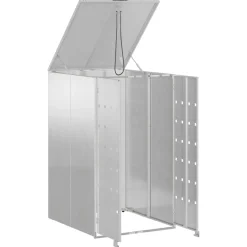 vidaXL Afvalcontaineropslag met gasliftdeksel voor 240L container