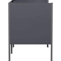 vidaXL Afvalcontainer scherm 167 x 85 x 113 cm Staal Antraciet
