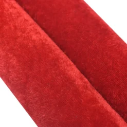 vidaXL Afzetkoord fluweel rood en goudkleurig