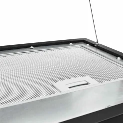 vidaXL Afzuigkap hangend met aanraaksensor LCD 37 cm staal