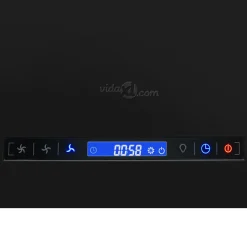 vidaXL Afzuigkap hangend met aanraaksensor LCD 37 cm staal