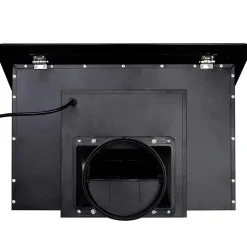 vidaXL Afzuigkap met scherm 600 mm gehard glas zwart