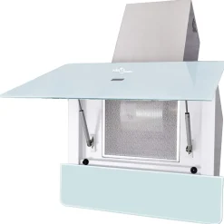 vidaXL Afzuigkap 600 mm gehard glas wit
