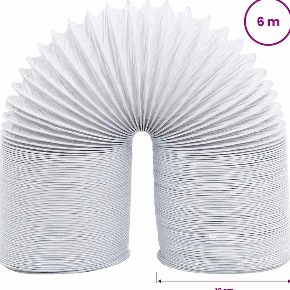 vidaXL Afzuigslang 6 m 10 cm PVC