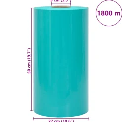 vidaXL Agrarische stretchfilm 25 μm 50 cm x 1800 m groen