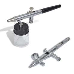 vidaXL Airbrush set met 2 pistolen