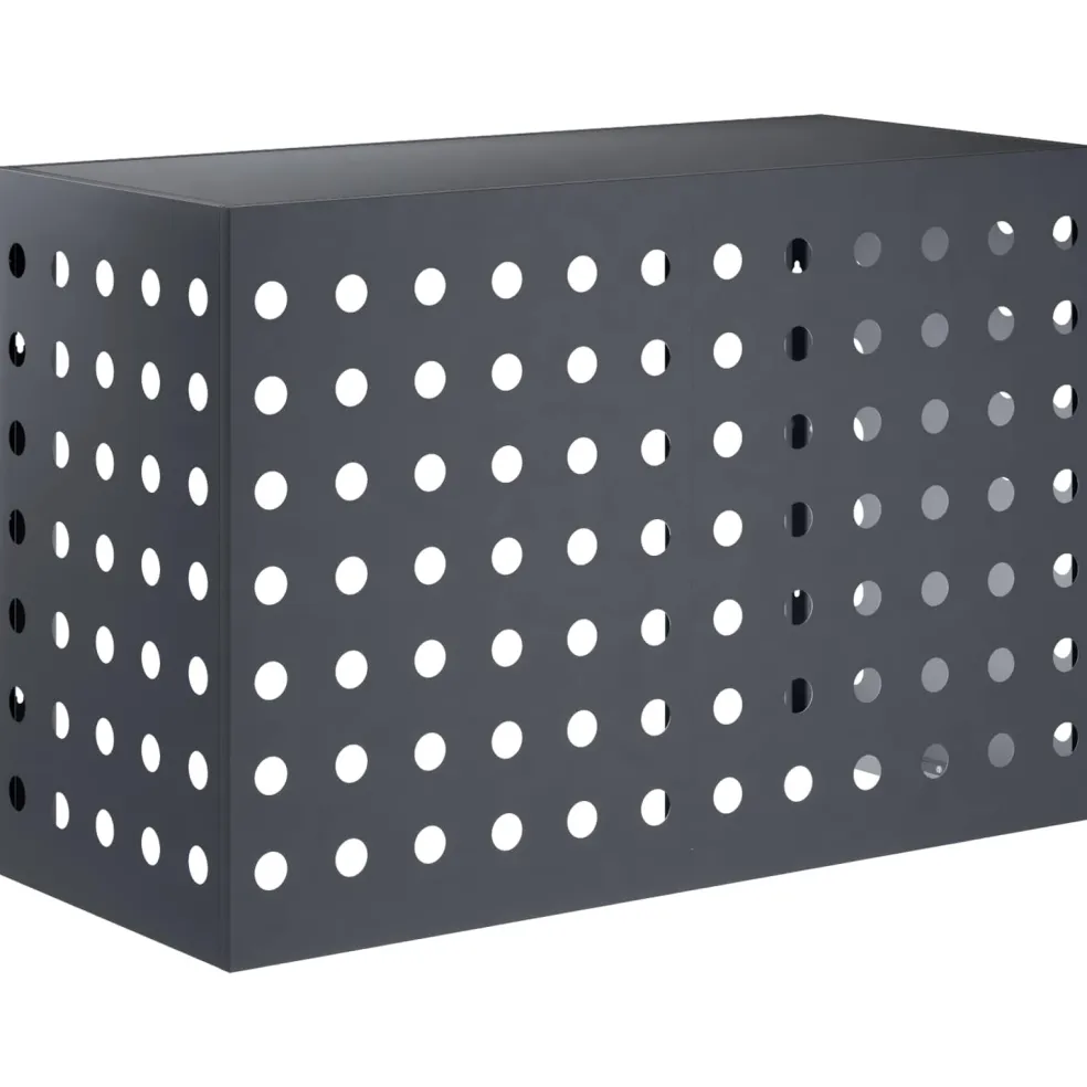 vidaXL Airconditioner hoes Antraciet 110 x 50 x 105 cm Staal