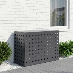 vidaXL Airconditioner hoes Antraciet 110 x 50 x 105 cm Staal