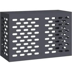 vidaXL Airconditioner hoes Antraciet 90 x 40 x 60 cm Staal