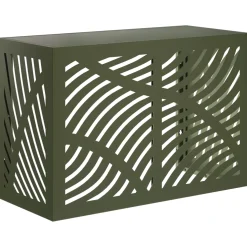 vidaXL Airconditioner hoes Olijfgroen 90 x 40 x 60 cm Staal